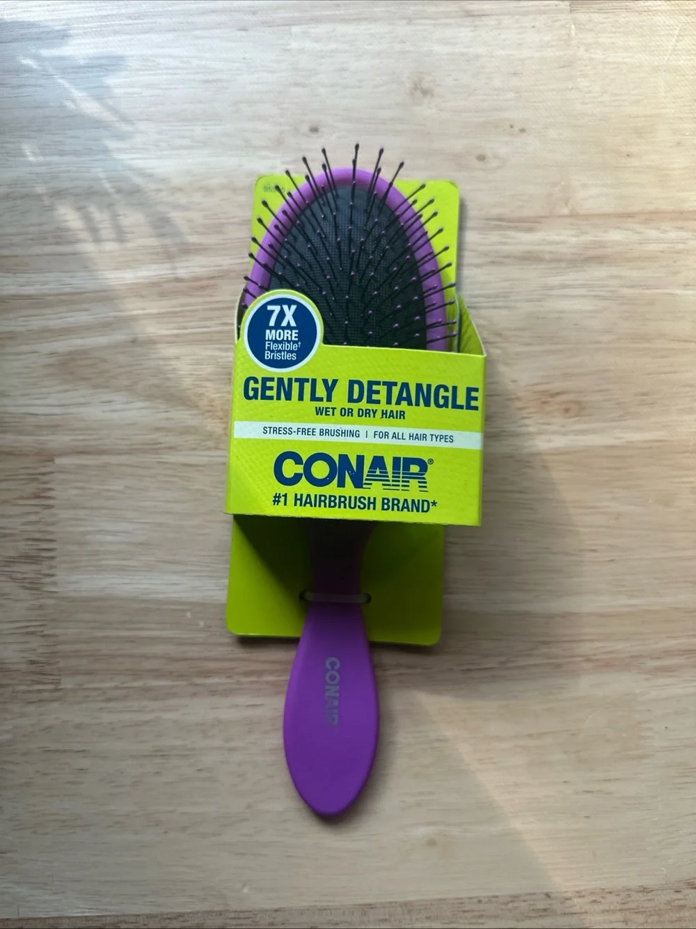 Conair Gently Detangle Hairbrush - Purple oval